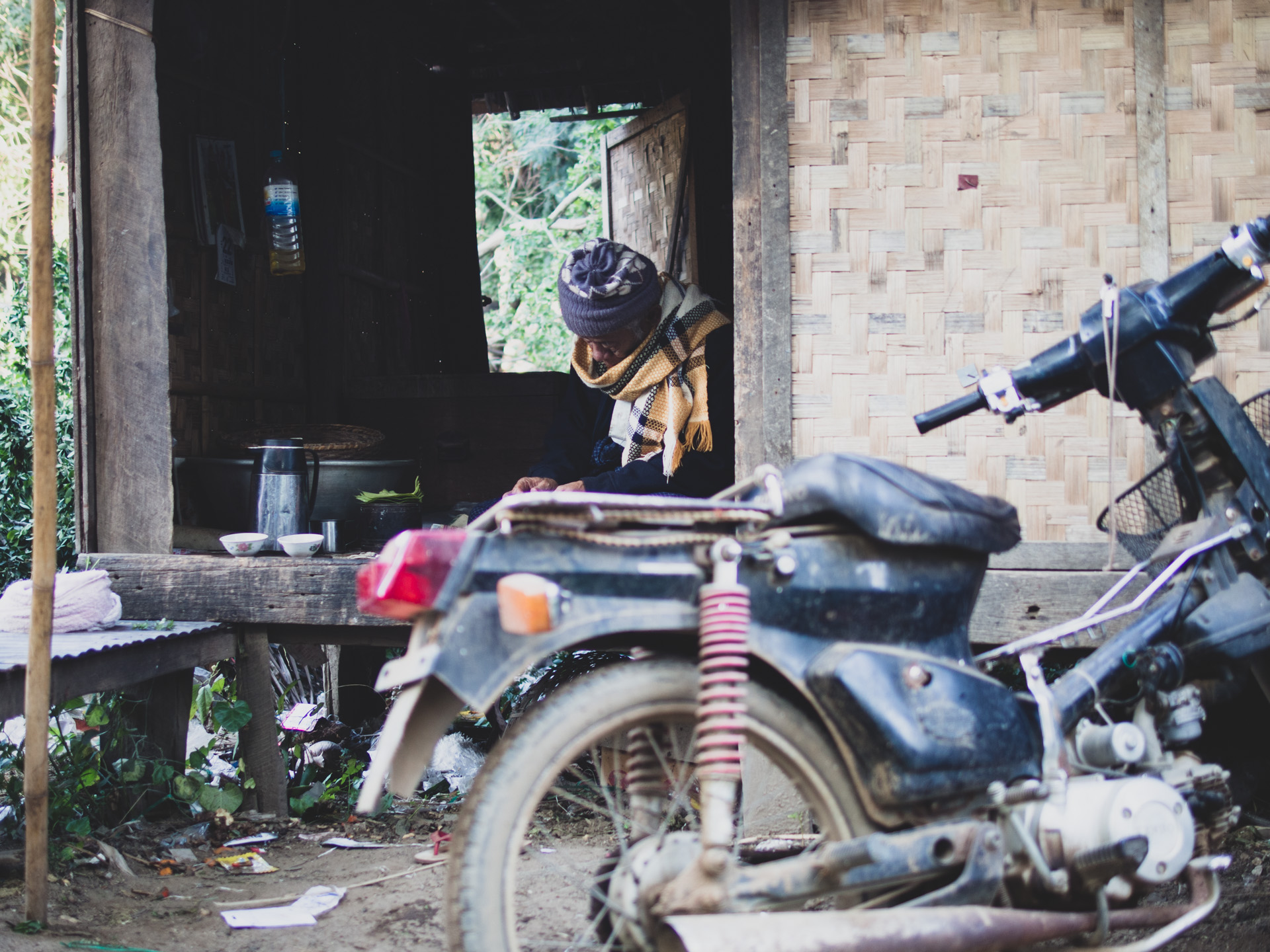 Old man at his workshop
